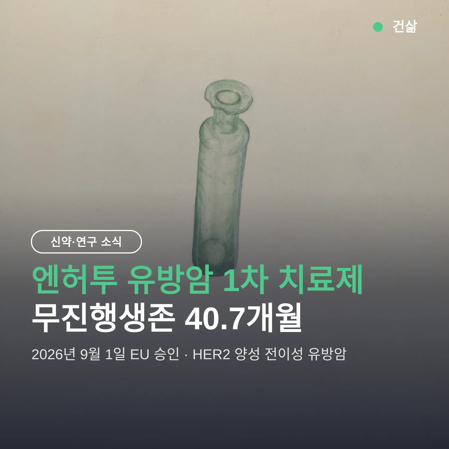 엔허투 유방암 1차 치료제, 무진행생존 40.7개월로 표준치료 갈아치움