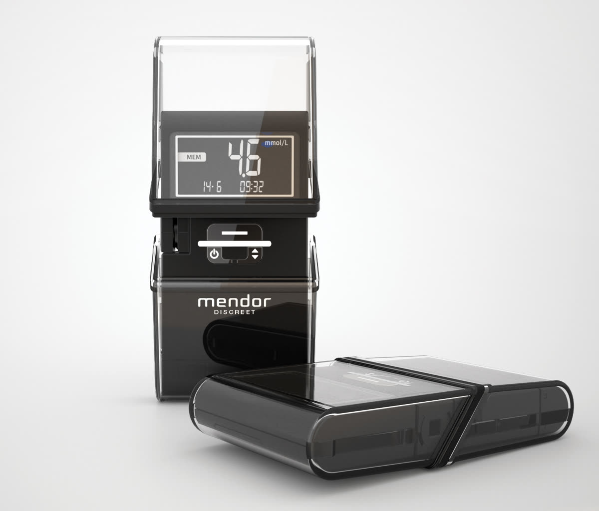 Mendor Discreet All-in-one Blood Glucose Meter — 연구 설계 및 결과 (무작위 대조 시험, 1,204명, 12주)