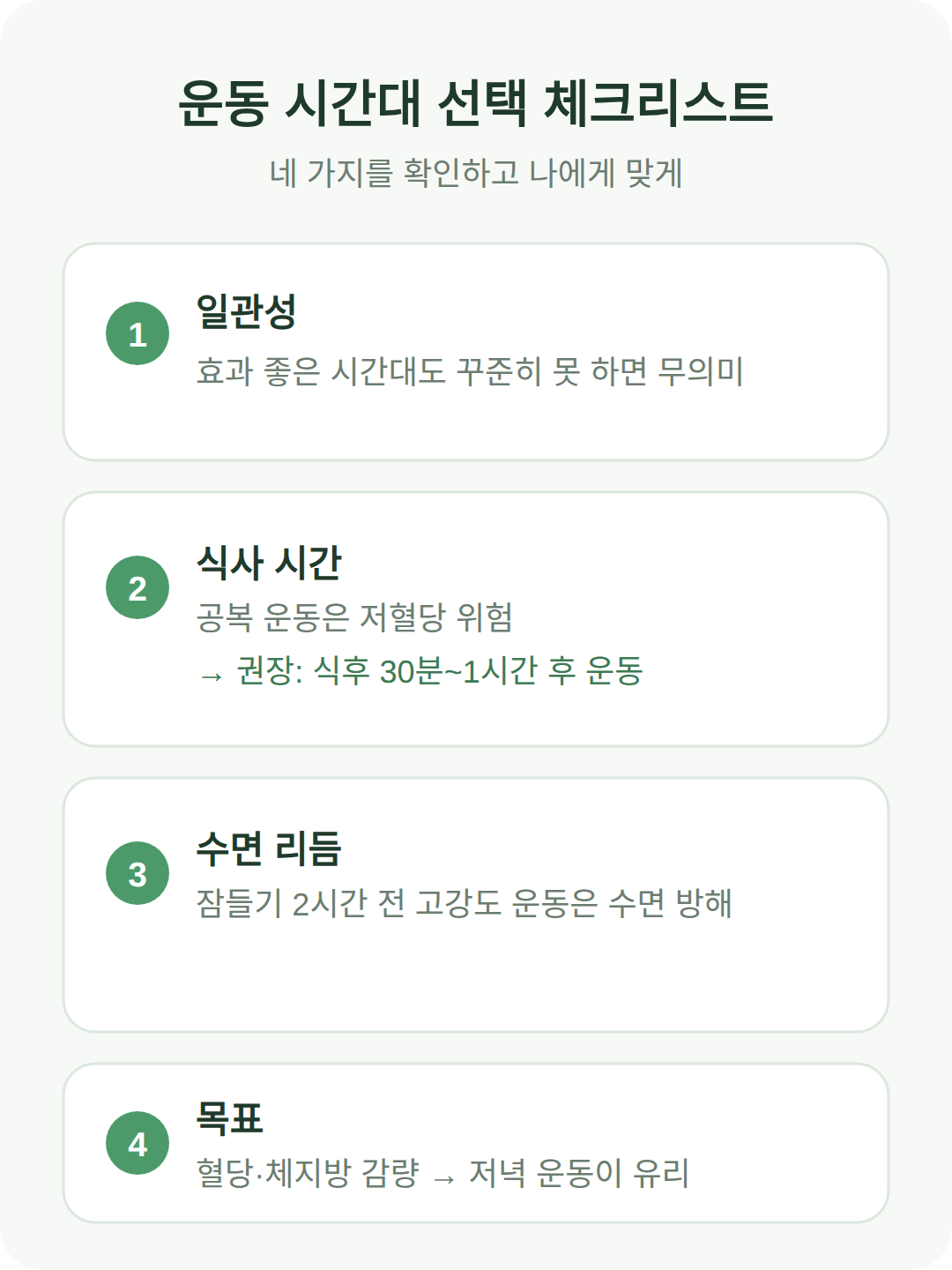 실천 팁: 시간대 선택 시 고려할 사항